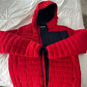 Lands' End Red Puffer Jacket